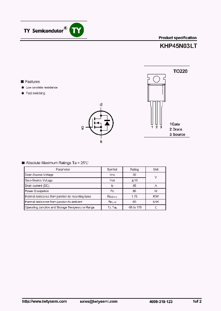 KHP45N03LT_7049769.PDF Datasheet