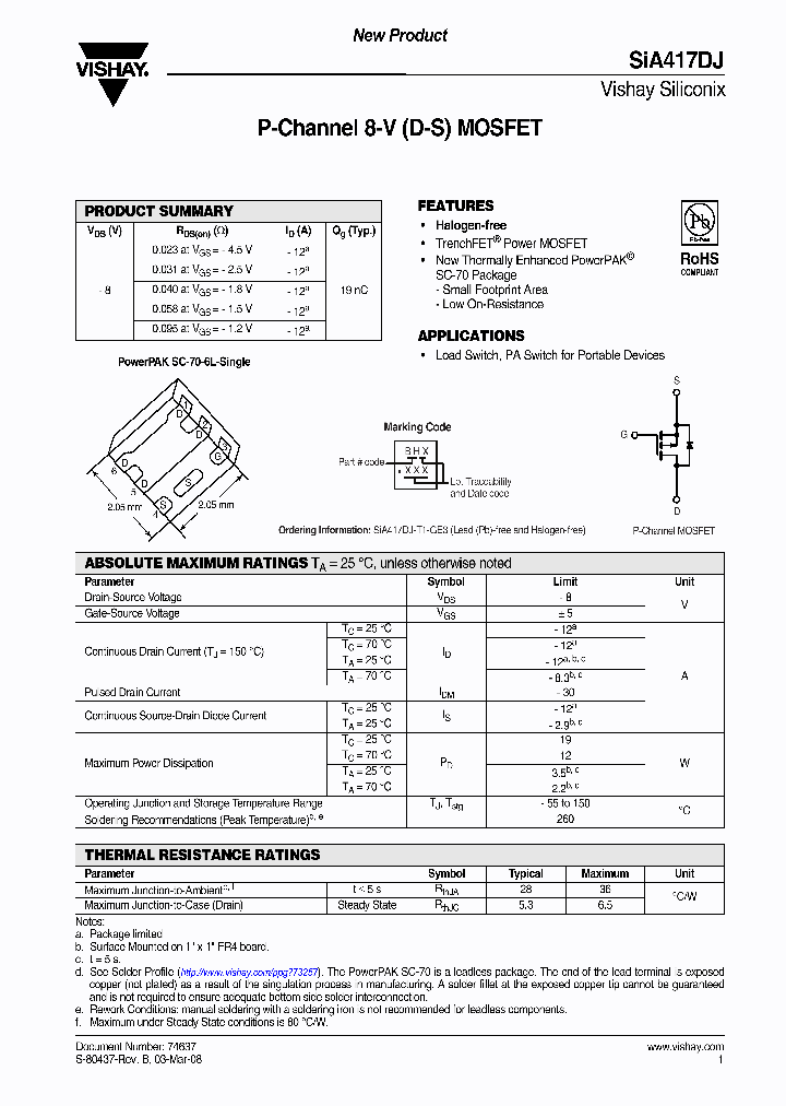 SIA417DJ-T1-GE3_7056206.PDF Datasheet