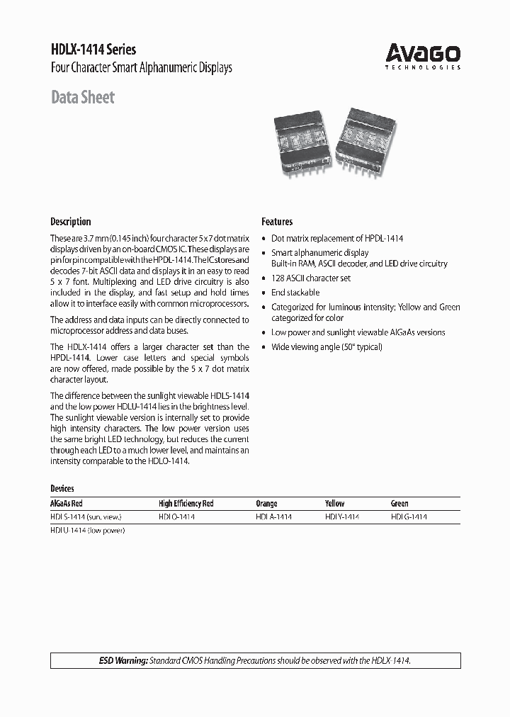 HDLO-1414_7055430.PDF Datasheet