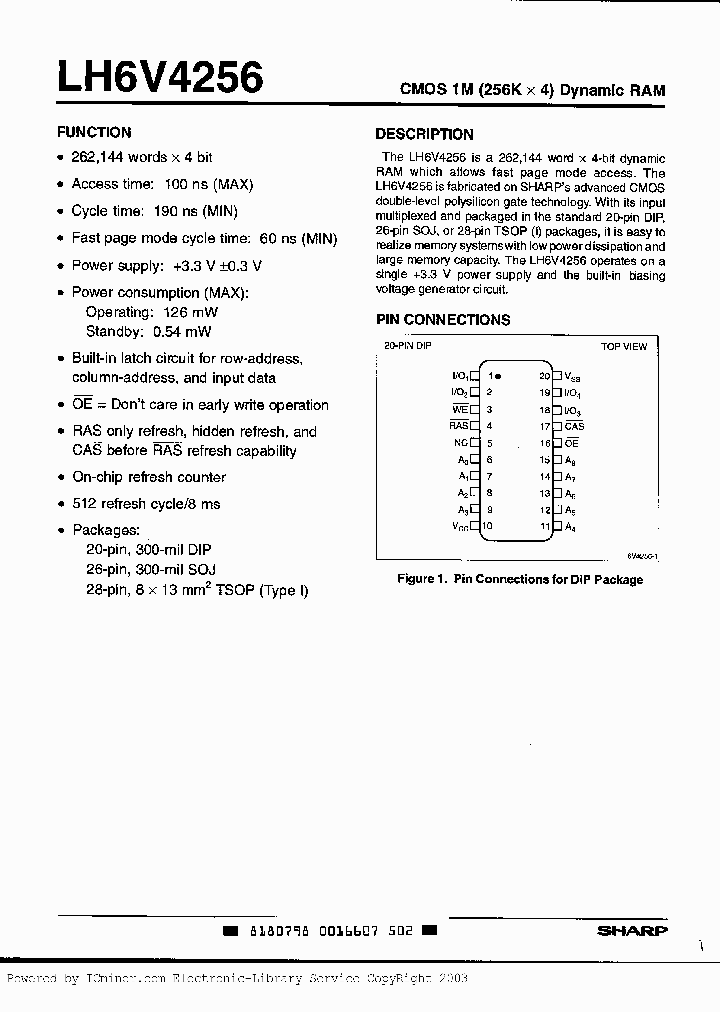 LH6V4256D-10_7044091.PDF Datasheet