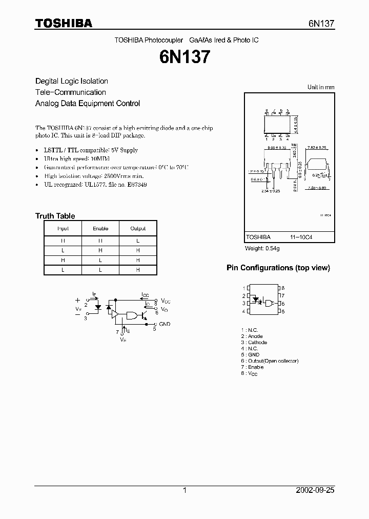 6N137_7044704.PDF Datasheet