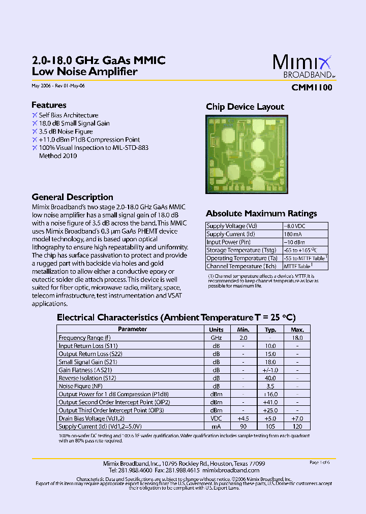 CMM1100_7047633.PDF Datasheet