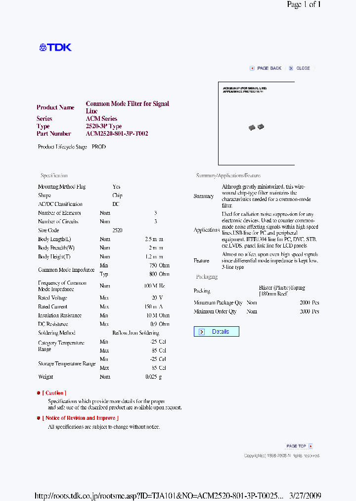 ACM2520-801-3P-T002_7042238.PDF Datasheet