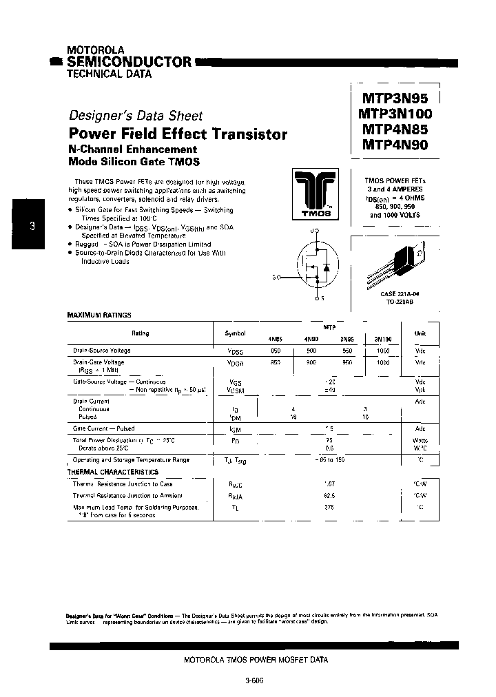 MOTOROLAINC-MTP4N85_7050403.PDF Datasheet