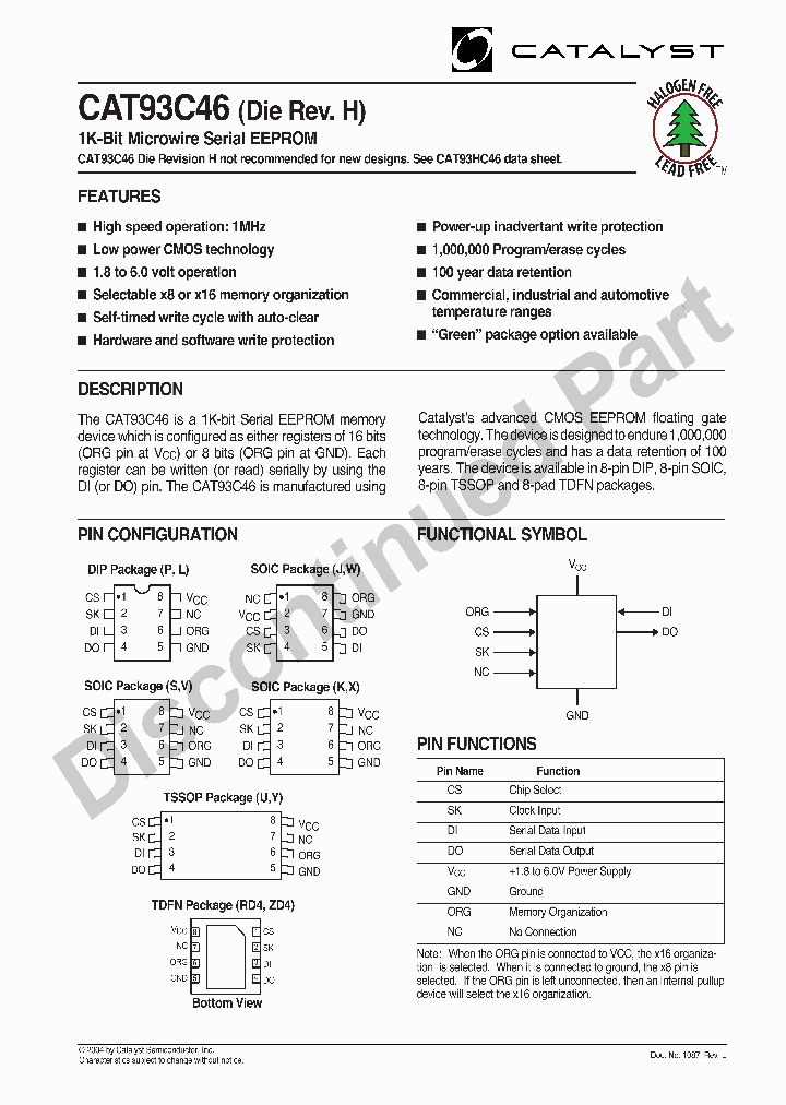 CAT93C46K-18TE13REVH_7052314.PDF Datasheet
