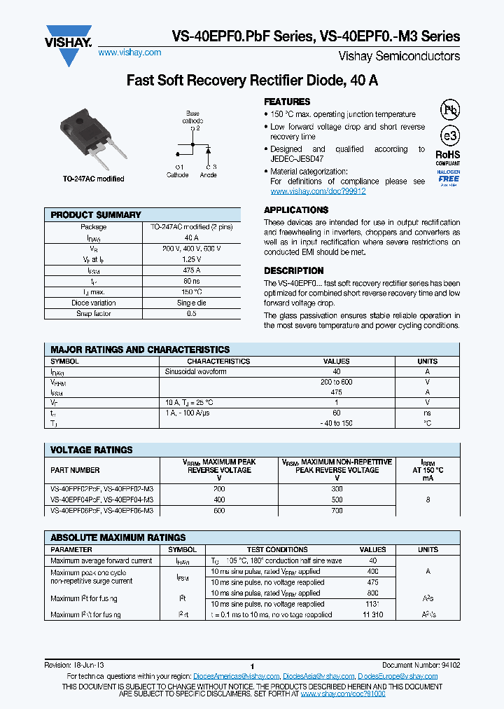VS-40EPF06-M3_7066445.PDF Datasheet