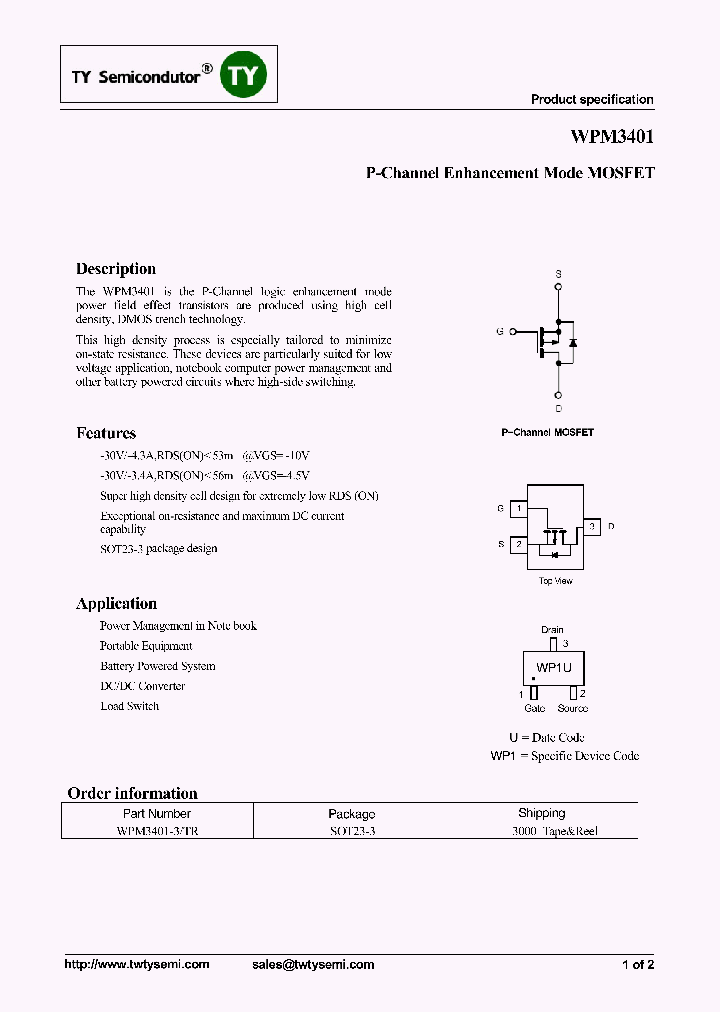 WPM3401-3TR_7066898.PDF Datasheet