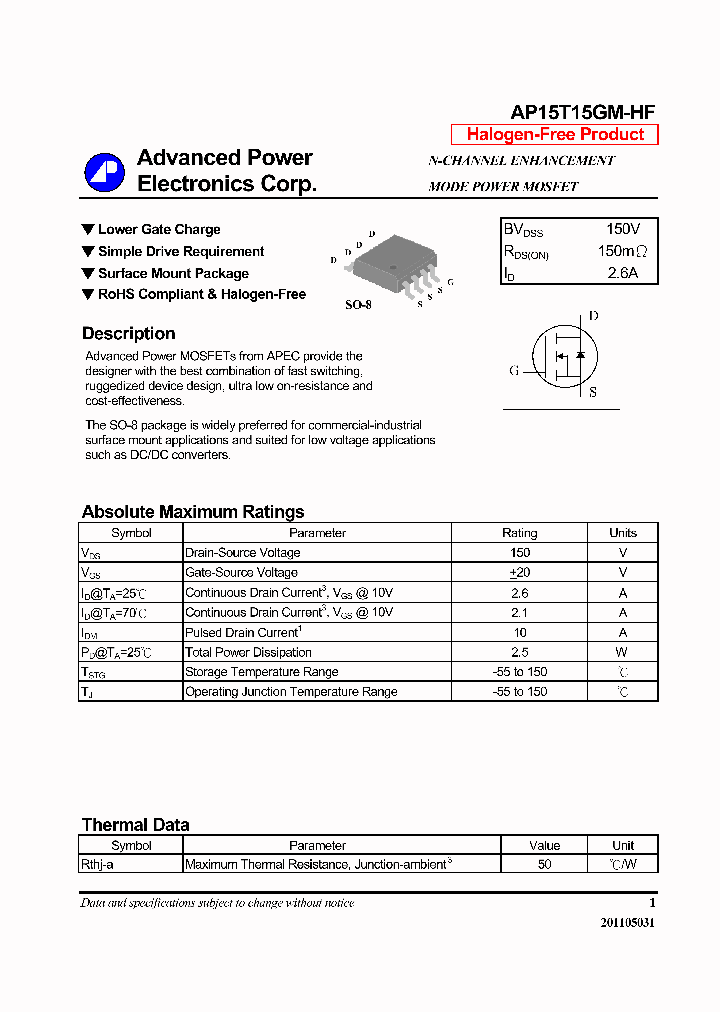 AP15T15GM-HF_7069126.PDF Datasheet