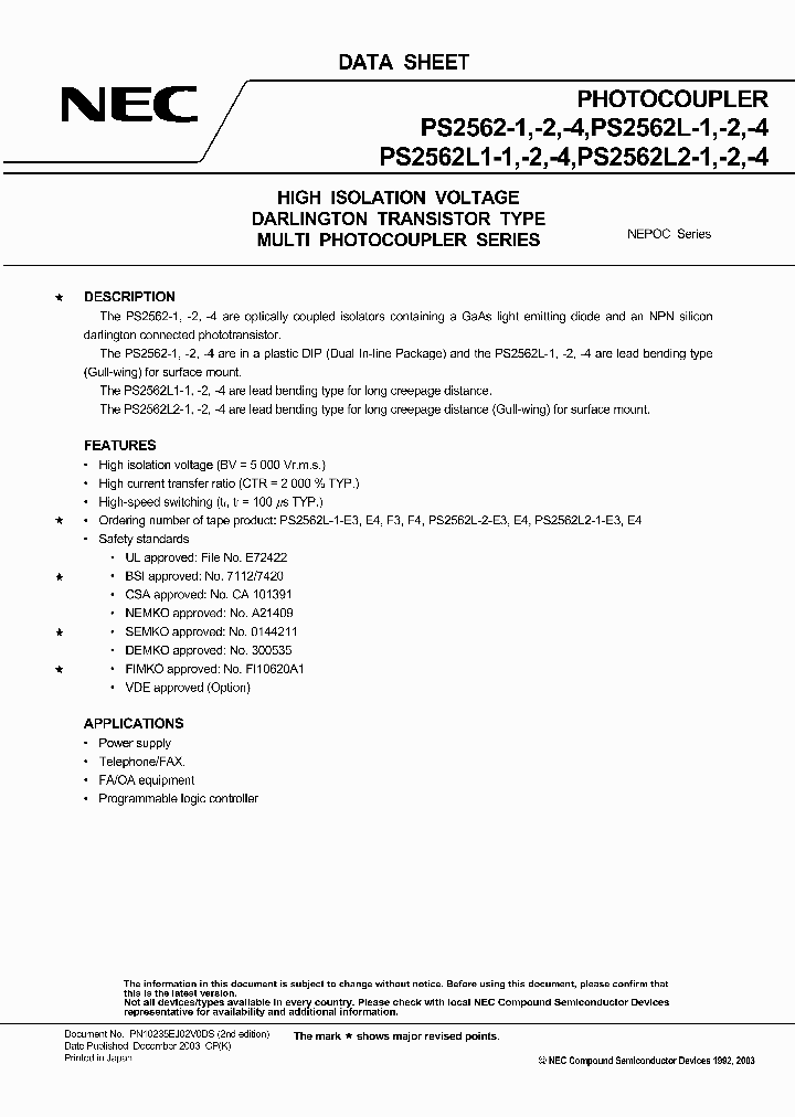 PS2562L1-2-V_7056361.PDF Datasheet