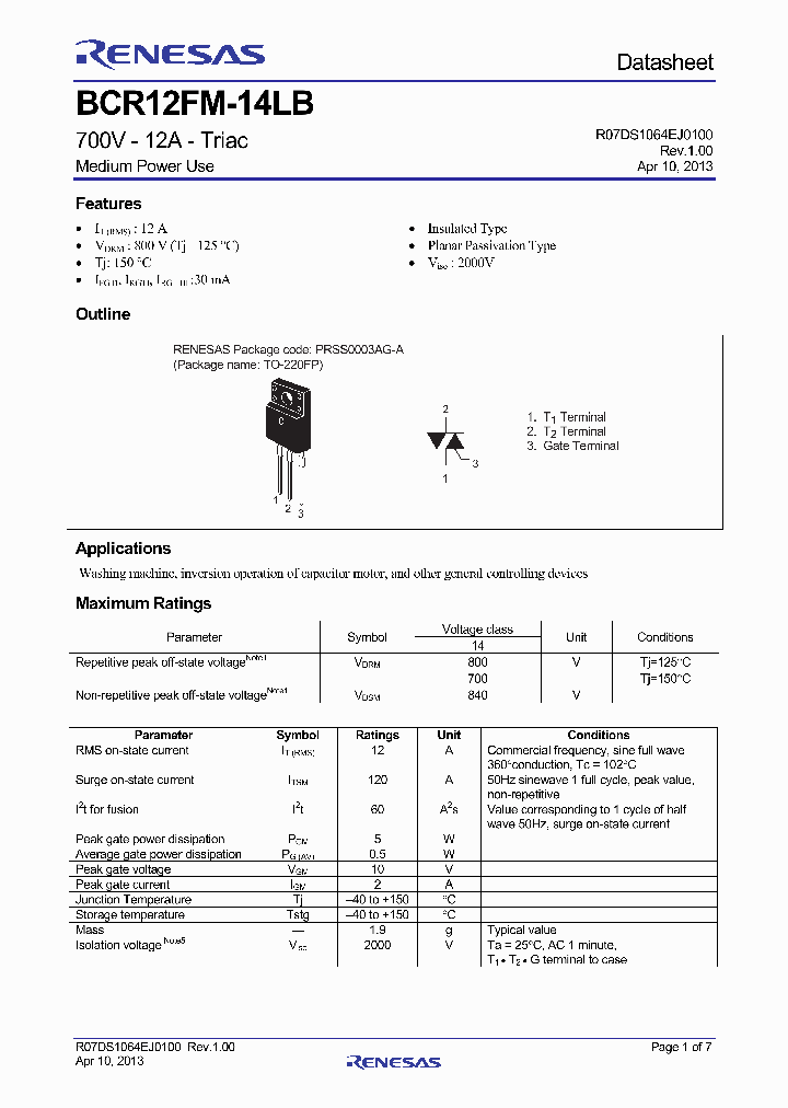BCR12FM-14LBBB0_7074219.PDF Datasheet
