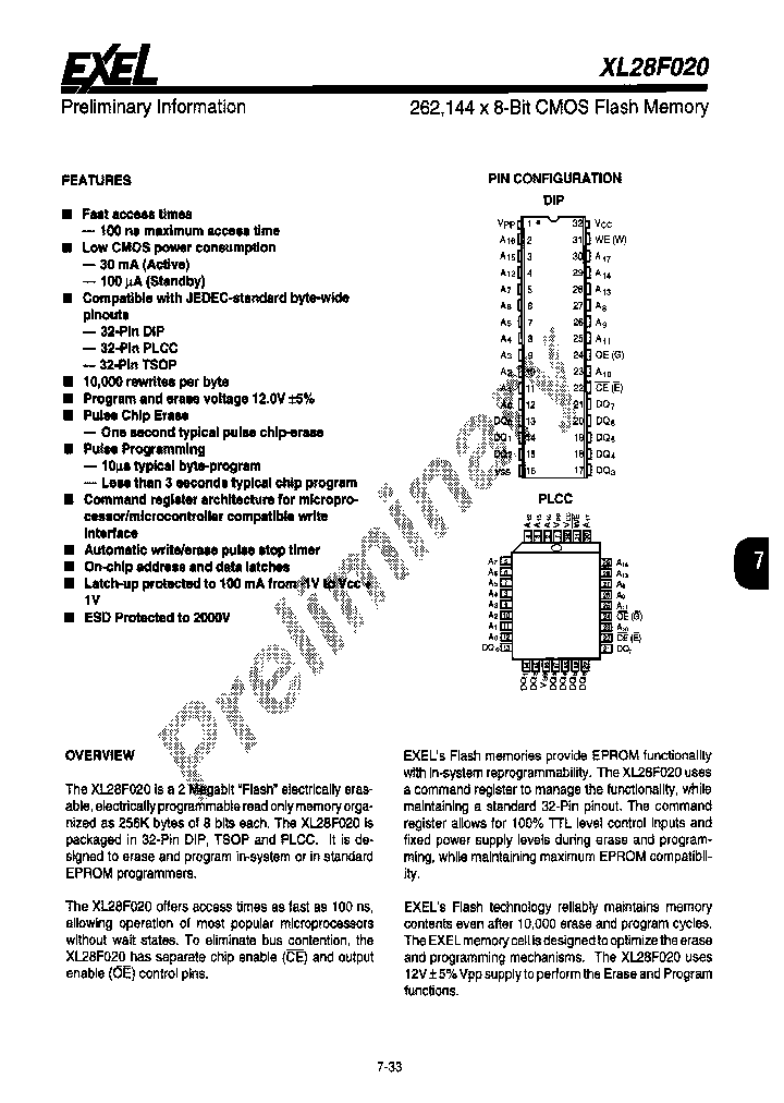 XLE28F020TSOPREV-120_7054703.PDF Datasheet