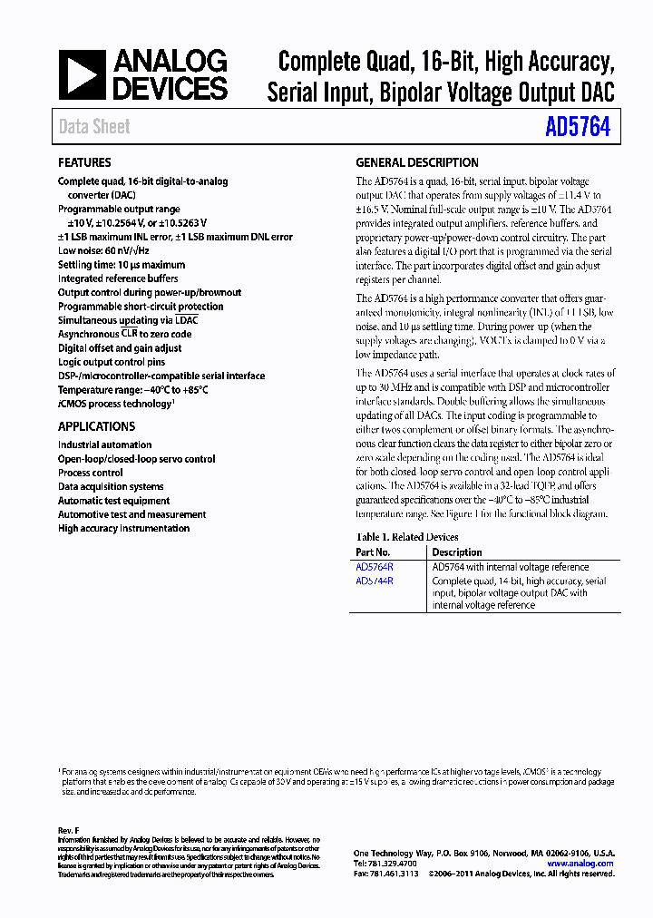 EVAL-AD5764EBZ_7078368.PDF Datasheet
