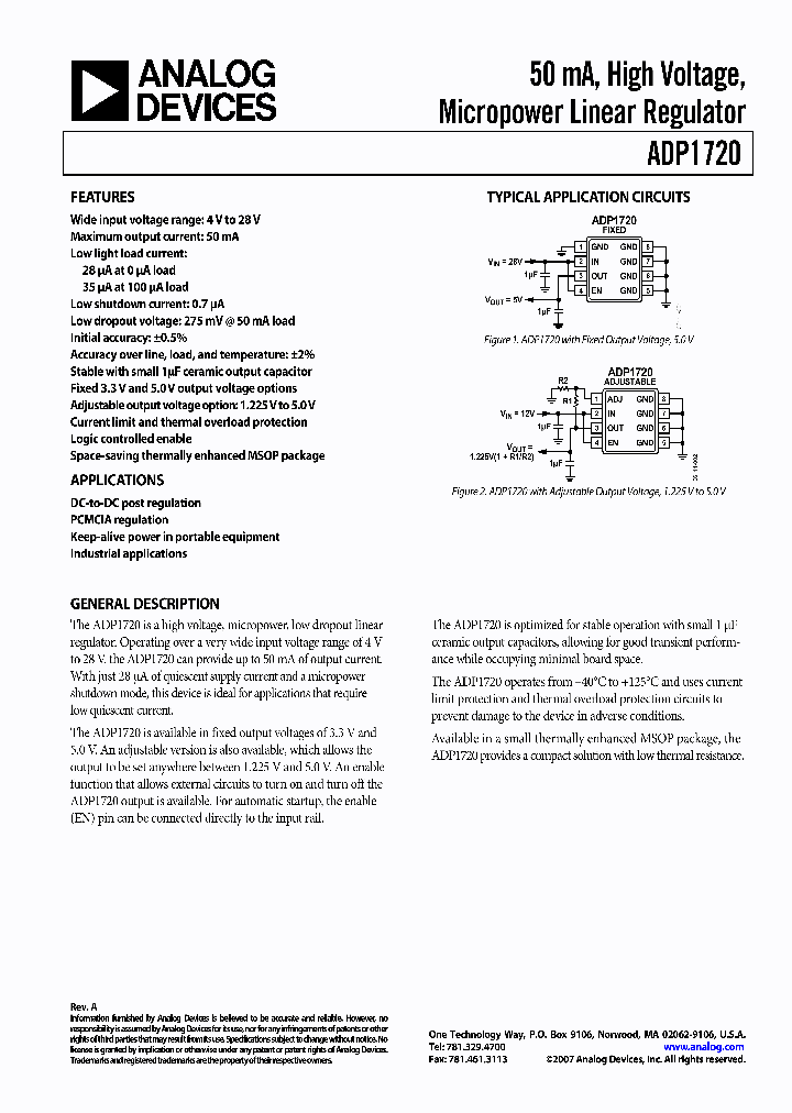 ADP1720-5-EVALZ_7080030.PDF Datasheet