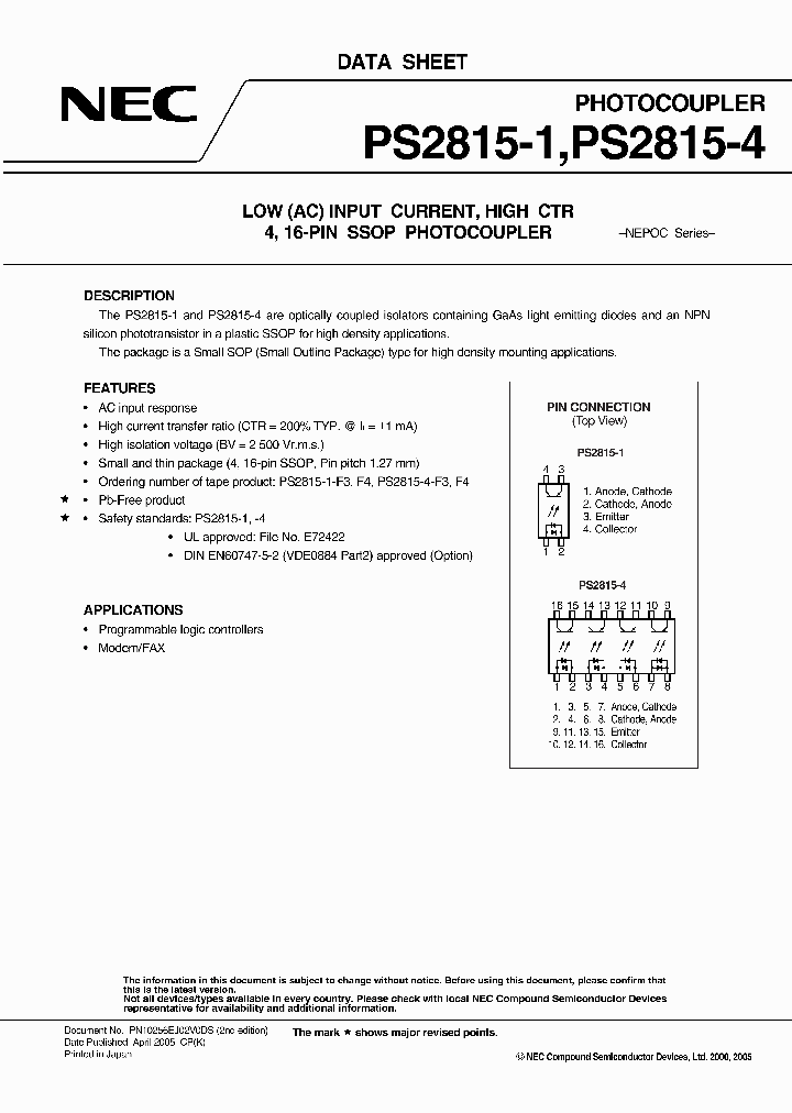 PS2815-4-F4_7063908.PDF Datasheet