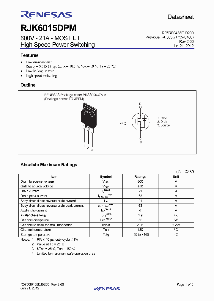 RJK6015DPM-00T1_7086566.PDF Datasheet
