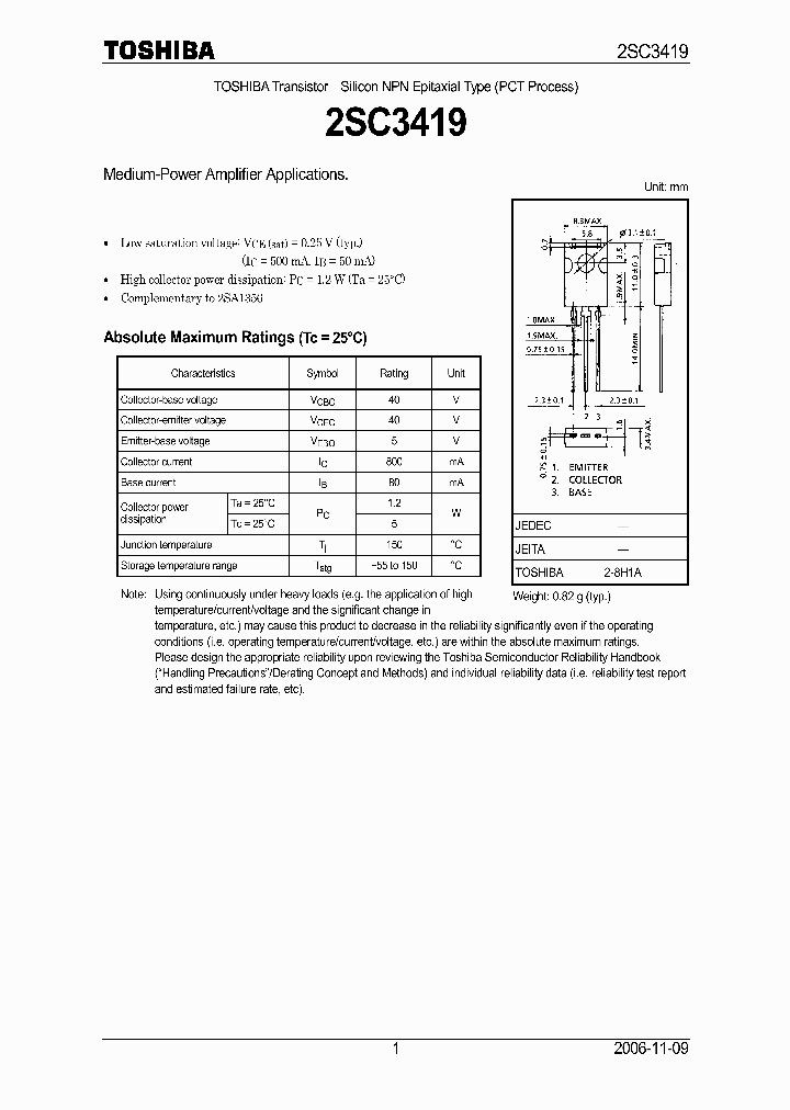 2SC3419-Y_7065479.PDF Datasheet