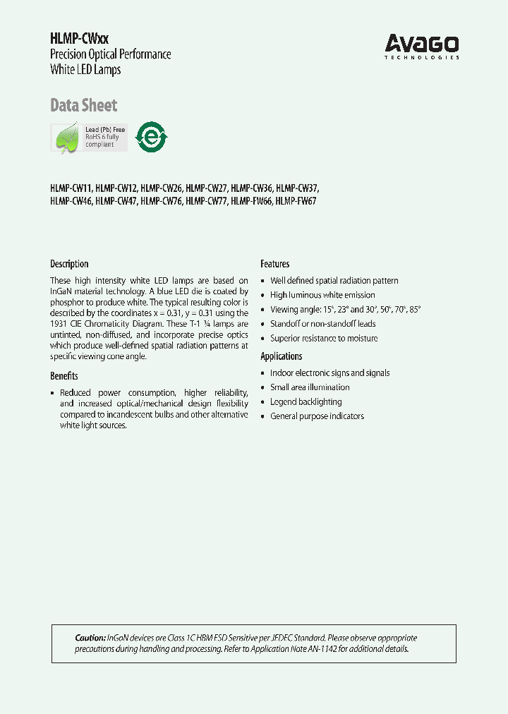 HLMP-CW12-YZB00_7062527.PDF Datasheet