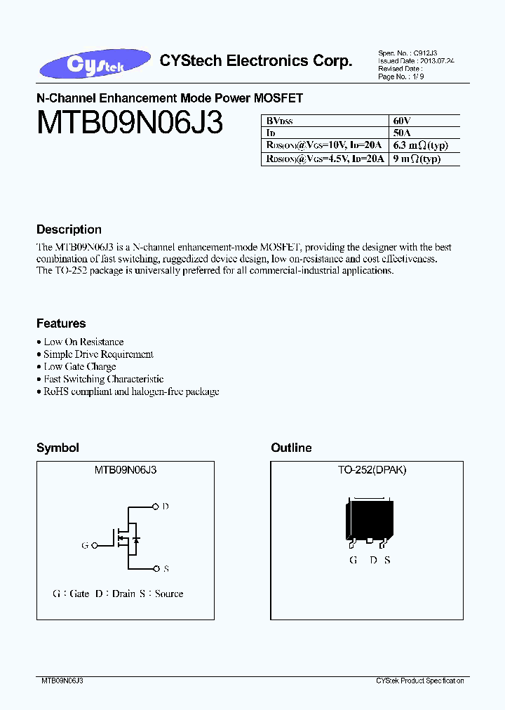 MTB09N06J3_7087520.PDF Datasheet