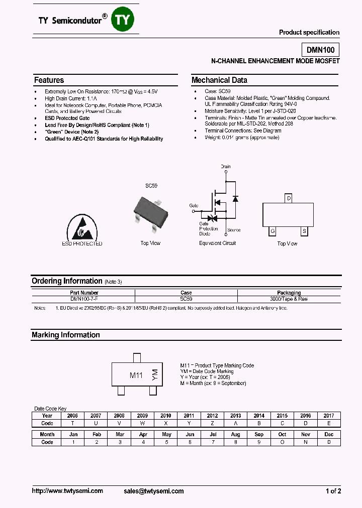 DMN100-7-F_7090671.PDF Datasheet