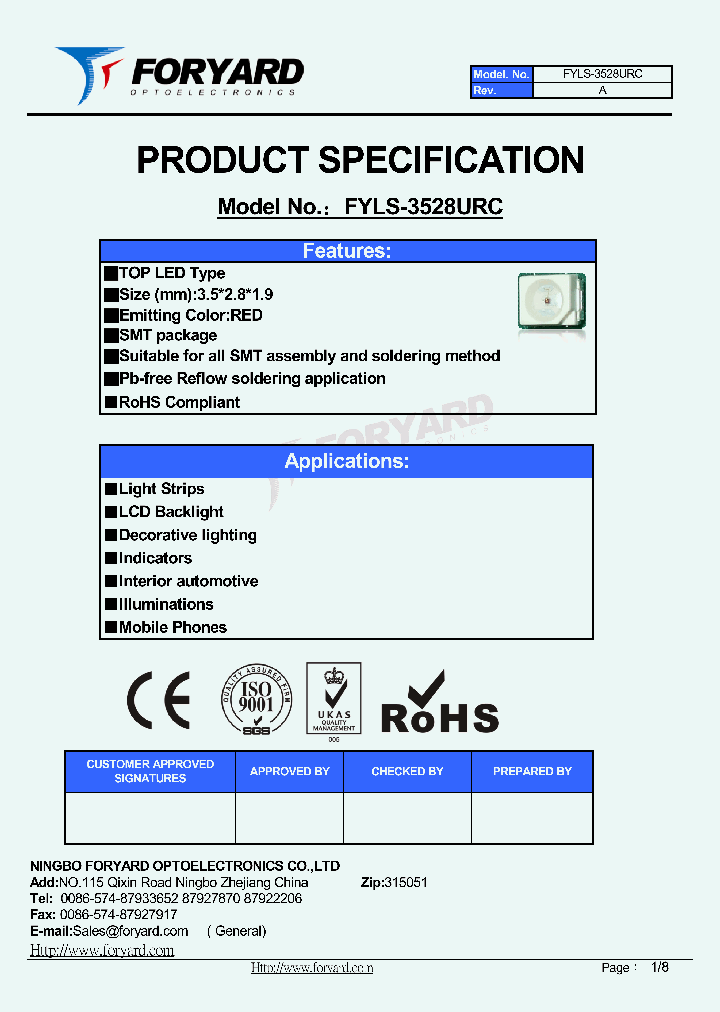 FYLS-3528URC12_7090296.PDF Datasheet