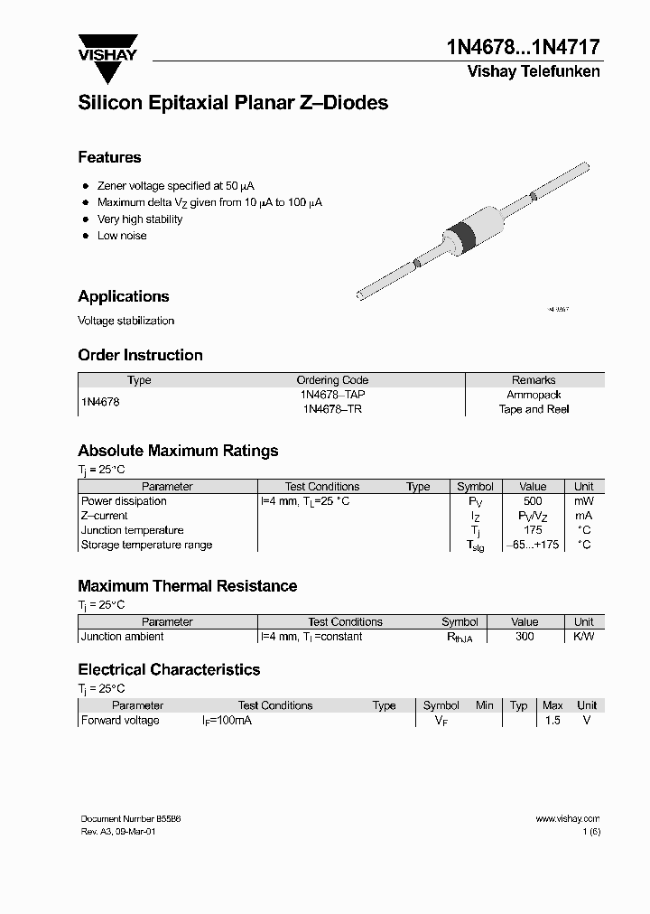 1N4707-TAP_7073955.PDF Datasheet