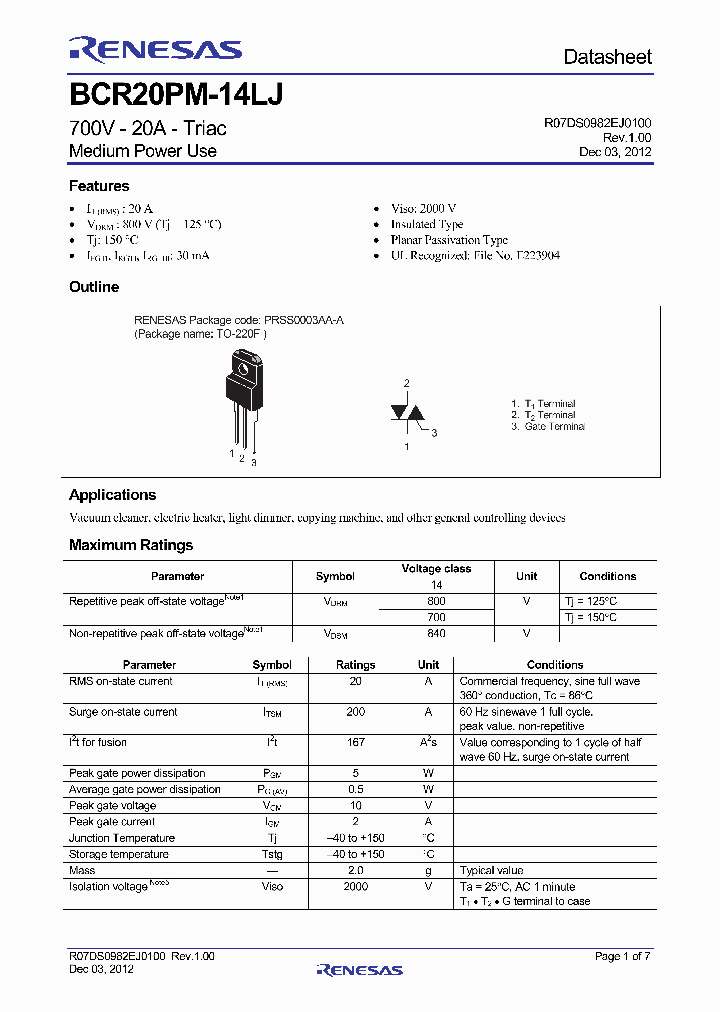 BCR20PM-14LJ_7094453.PDF Datasheet