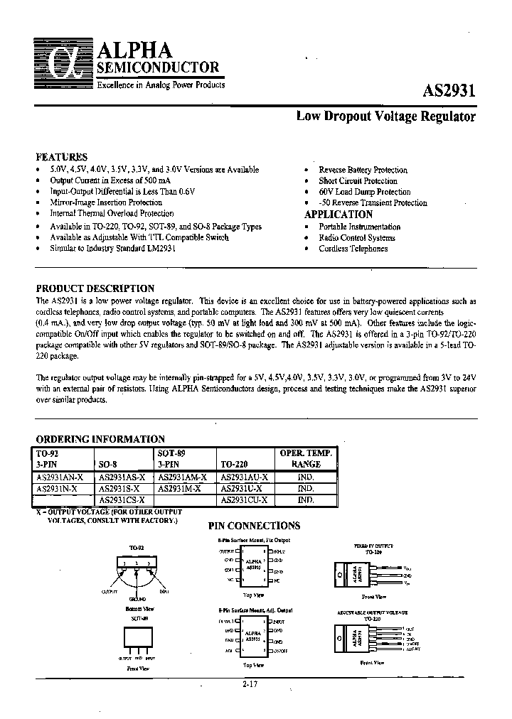 AS2931U-33_7073660.PDF Datasheet