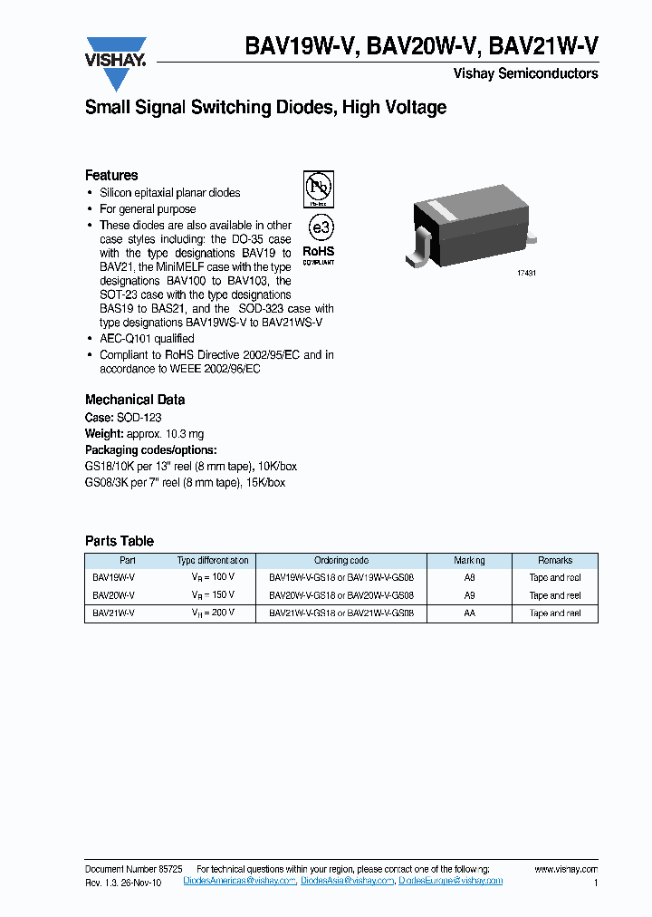 BAV21W-V-GS08_7073901.PDF Datasheet