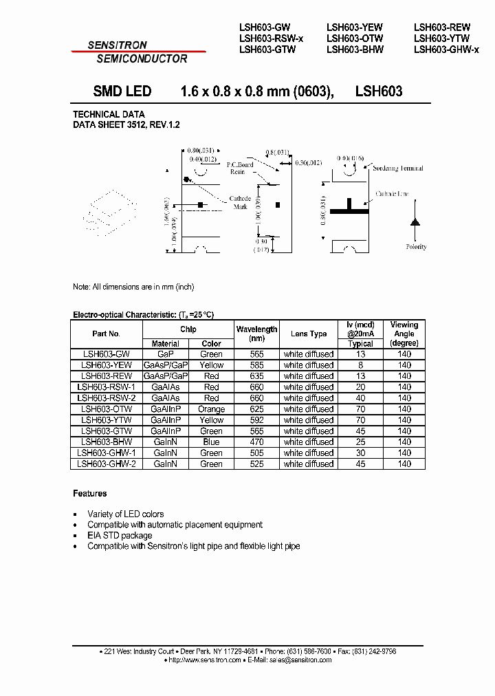LSH603-REW_7075898.PDF Datasheet