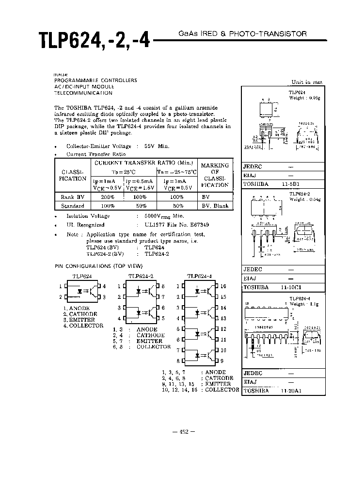 TLP624-2BV-LF2_7083791.PDF Datasheet