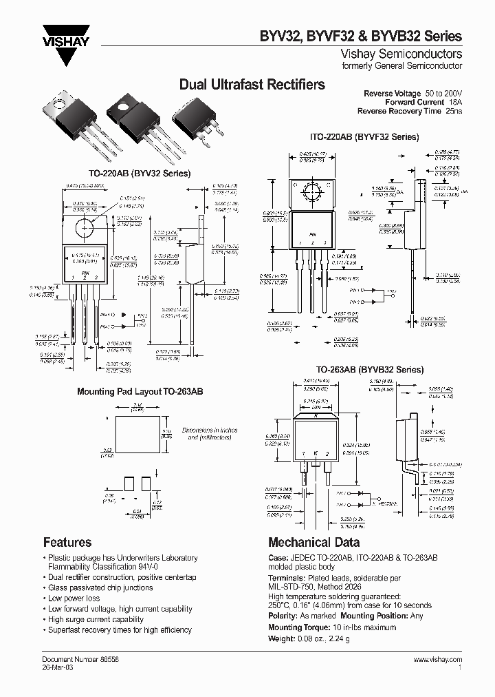 BYV32-100_7081374.PDF Datasheet