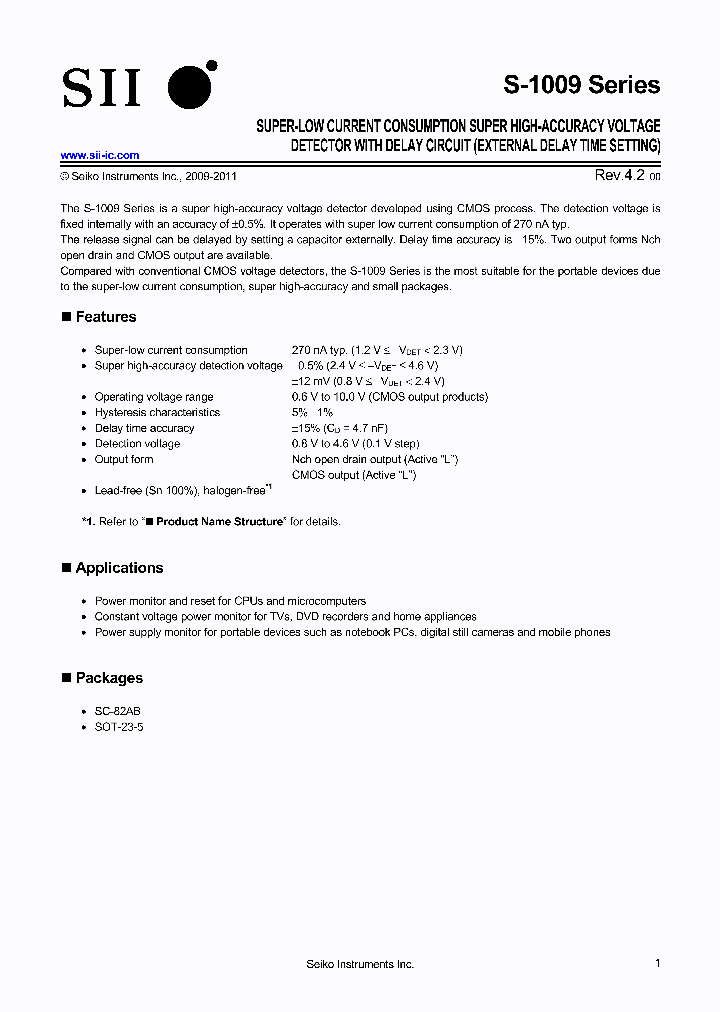 S-1009N11I-M5T1U_7081593.PDF Datasheet