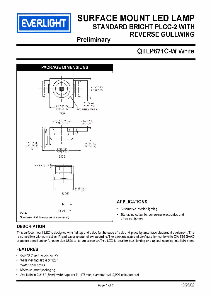 QTLP671C-W_7076602.PDF Datasheet