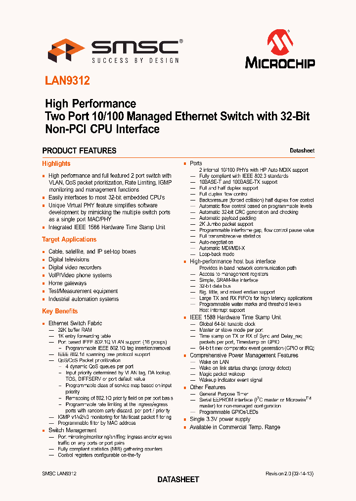 LAN9312-NZW_7098280.PDF Datasheet