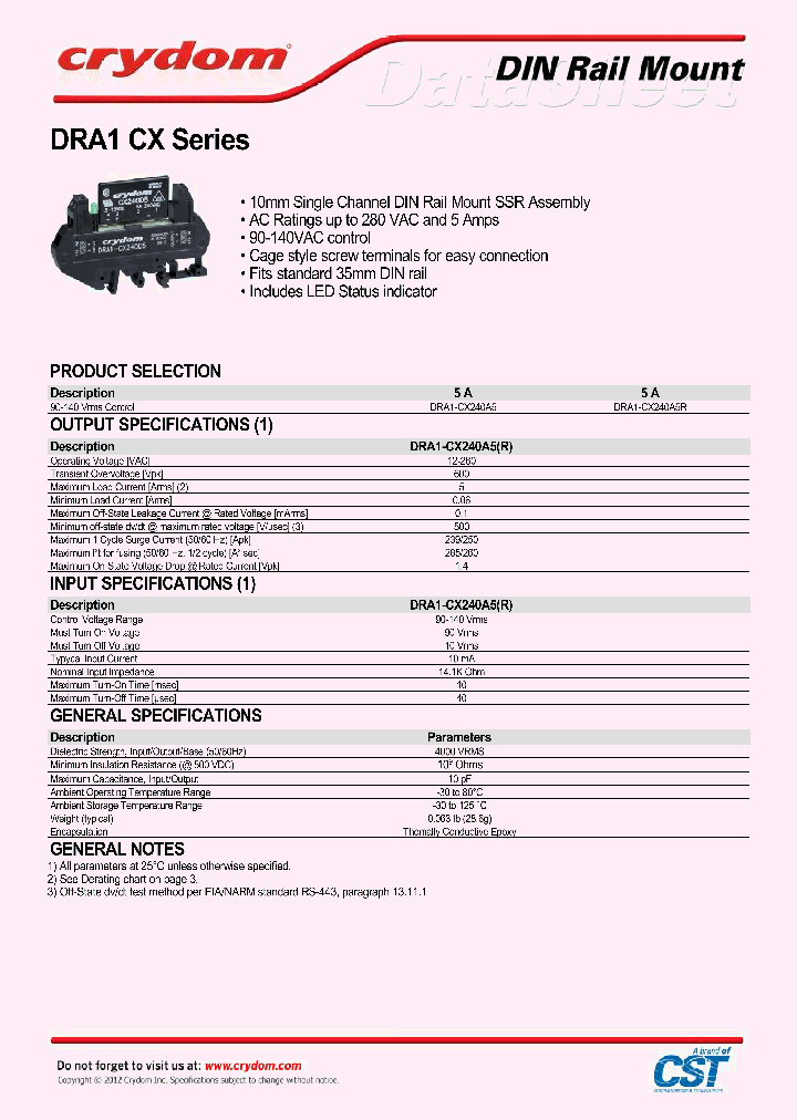 DRA1-CX240A5R_7098840.PDF Datasheet