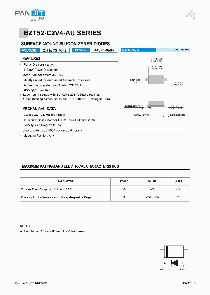 BZT52-C11-AU_7101850.PDF Datasheet