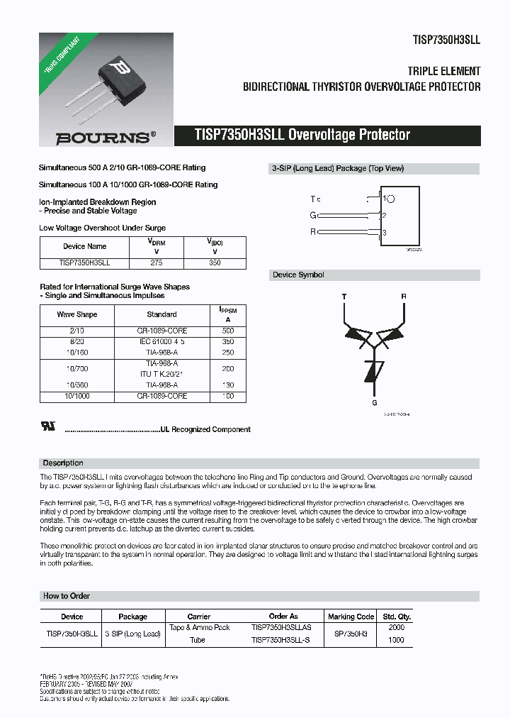TISP7350H3SLL_7088940.PDF Datasheet