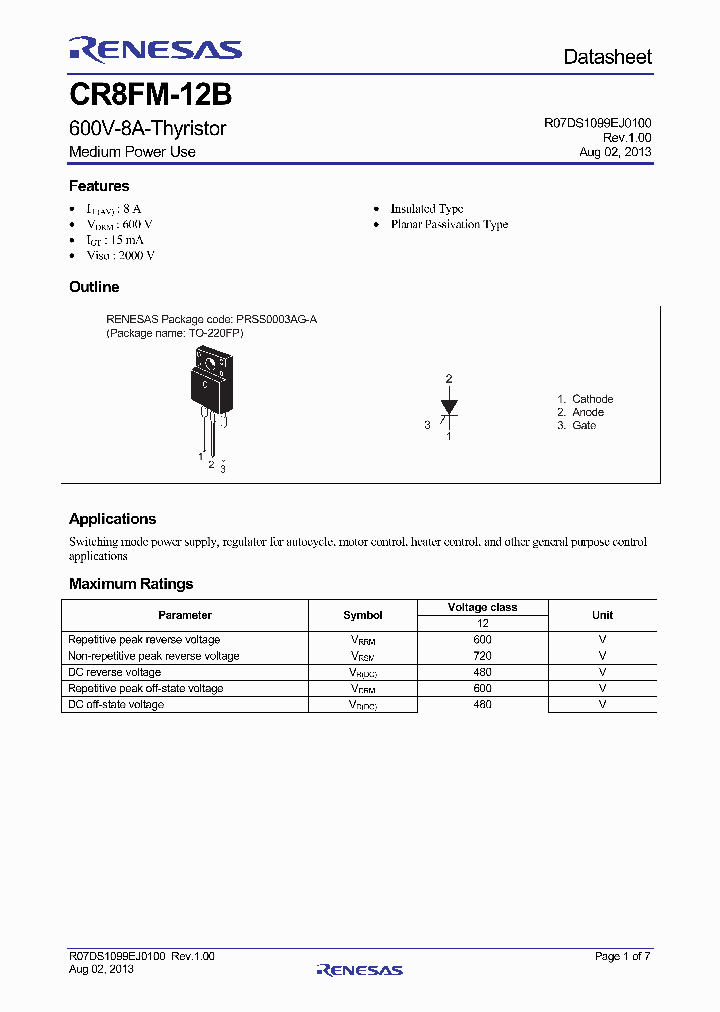 CR8FM-12B_7103367.PDF Datasheet