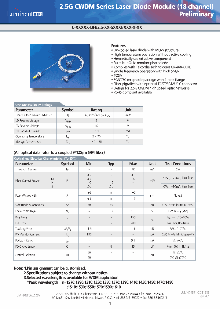 C-1510-DFB25-T-S-MI-GR_7083071.PDF Datasheet