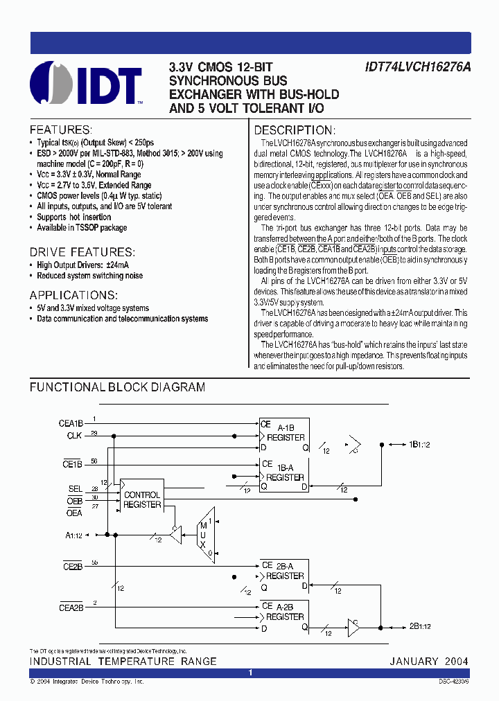 IDT74LVCH16276APA_7090013.PDF Datasheet