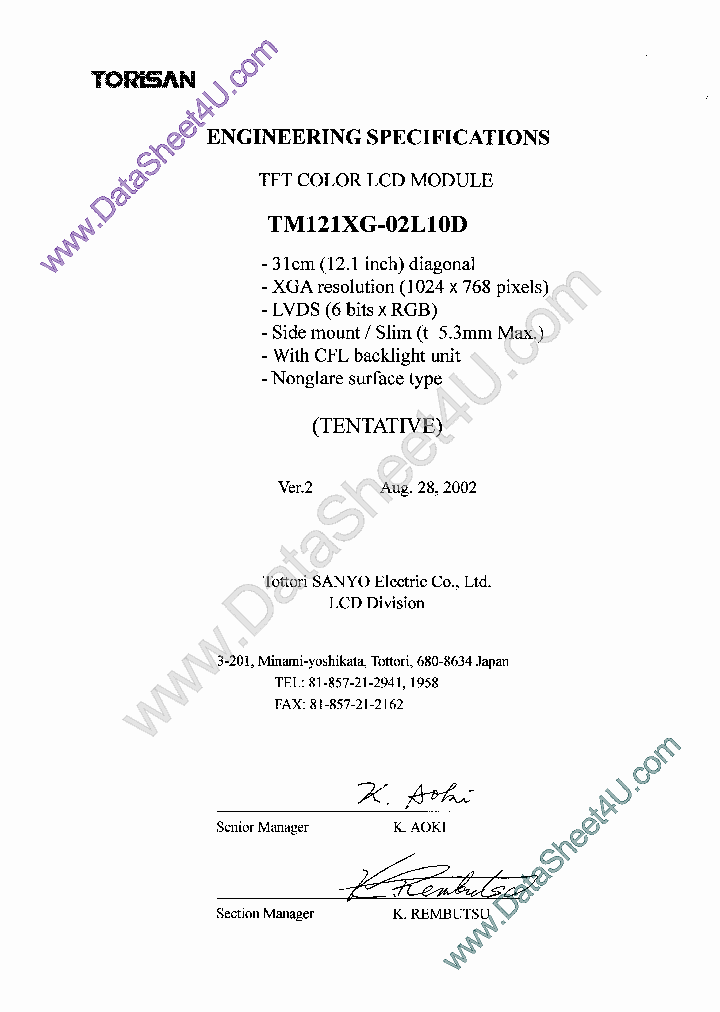 TM121XG02L10D_7100592.PDF Datasheet