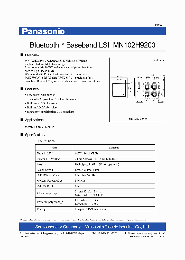 MN102H9200_7095430.PDF Datasheet