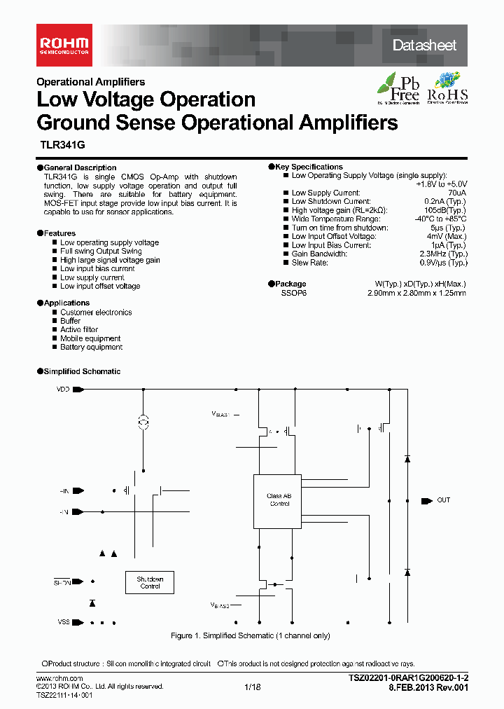 TLR341G-TR_7105554.PDF Datasheet