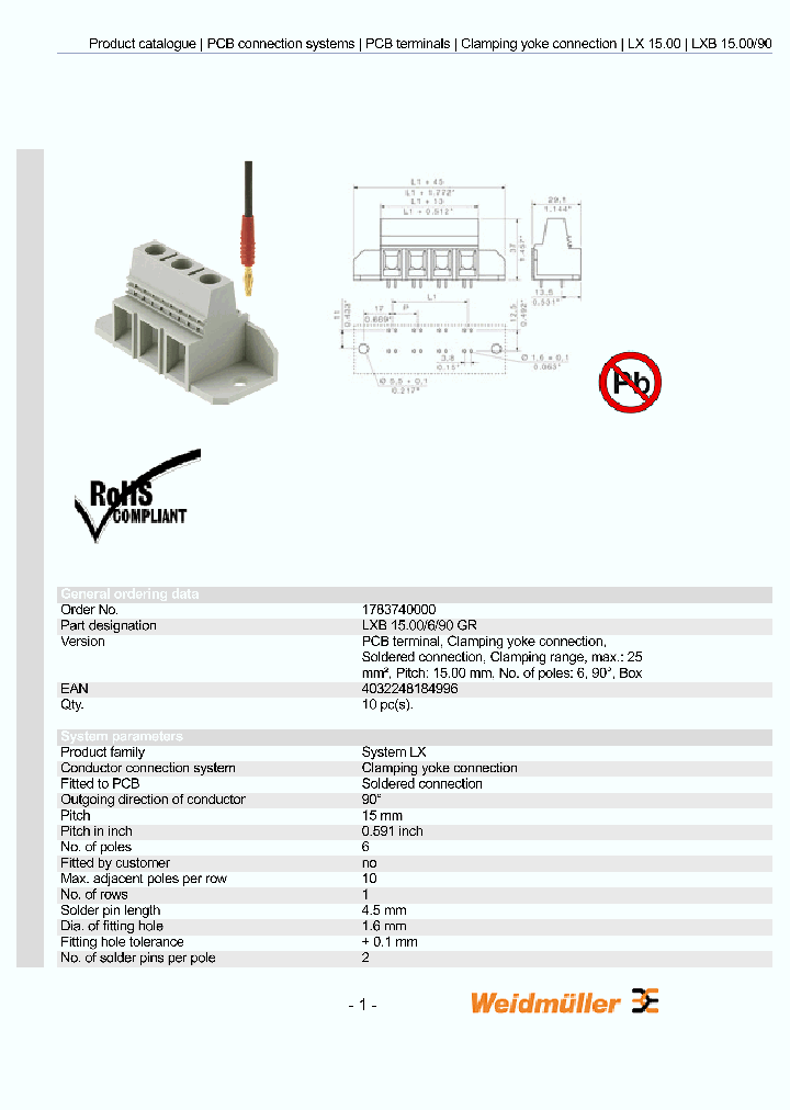 WEIDMULLER-1783740000_7100444.PDF Datasheet
