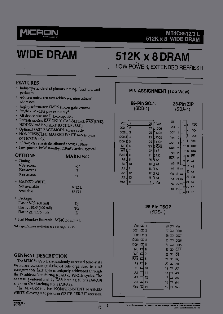 MT4C8512Z-8L_7098695.PDF Datasheet