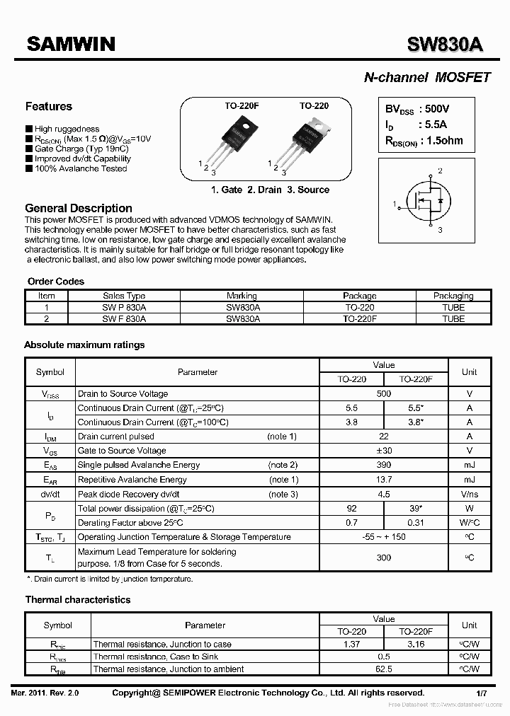 SW830A_7104532.PDF Datasheet