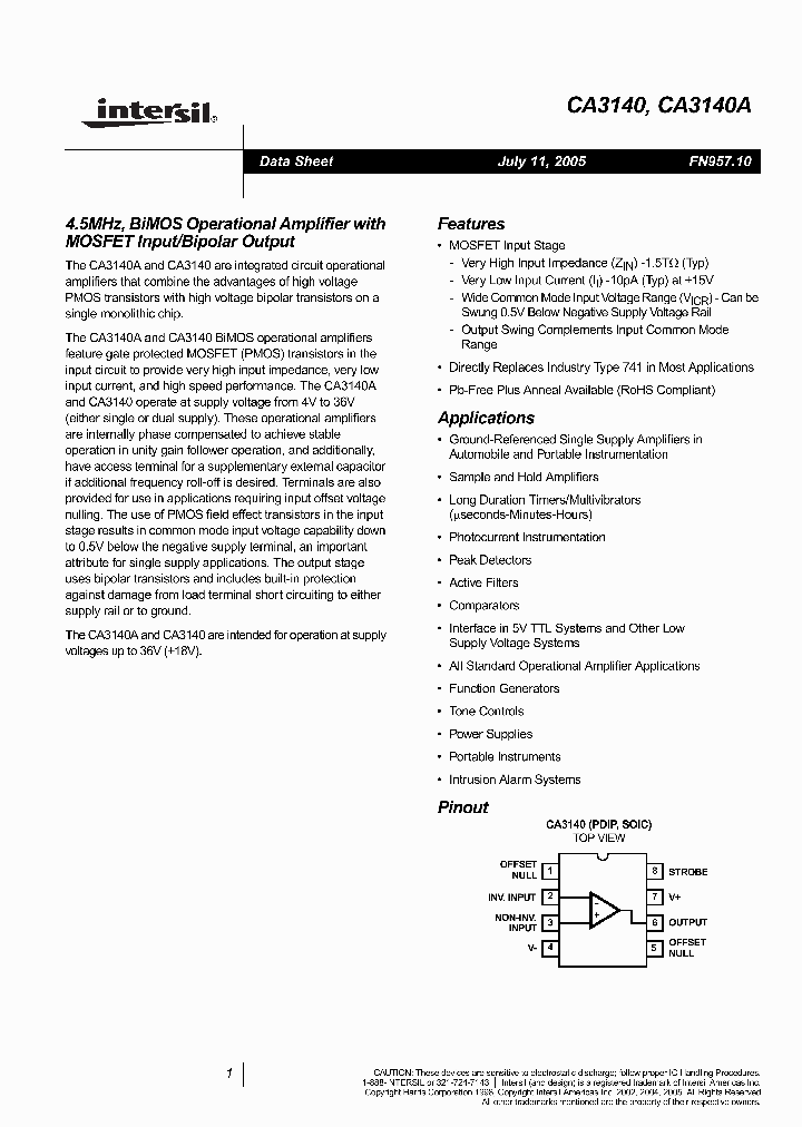 INTERSILCORP-CA3140AMZ96_7102749.PDF Datasheet