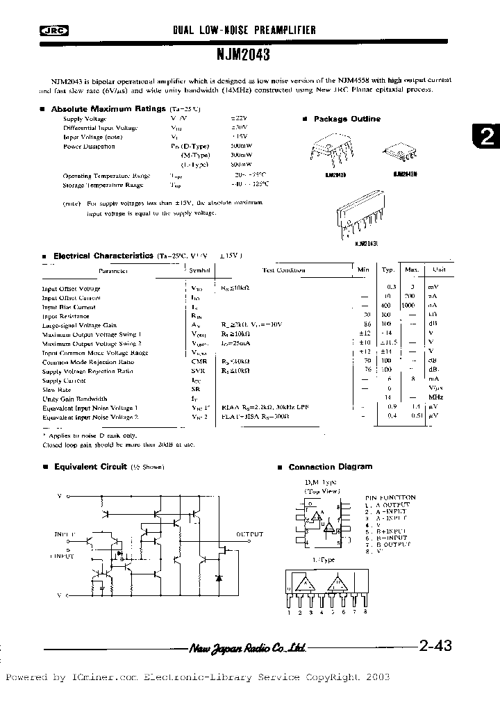 NJM2043E_7103940.PDF Datasheet