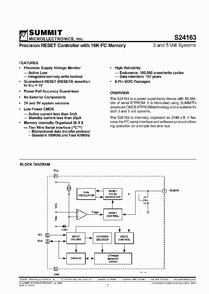 SUMMITMICROELECTRONICSINC-S24163S27T_7103629.PDF Datasheet