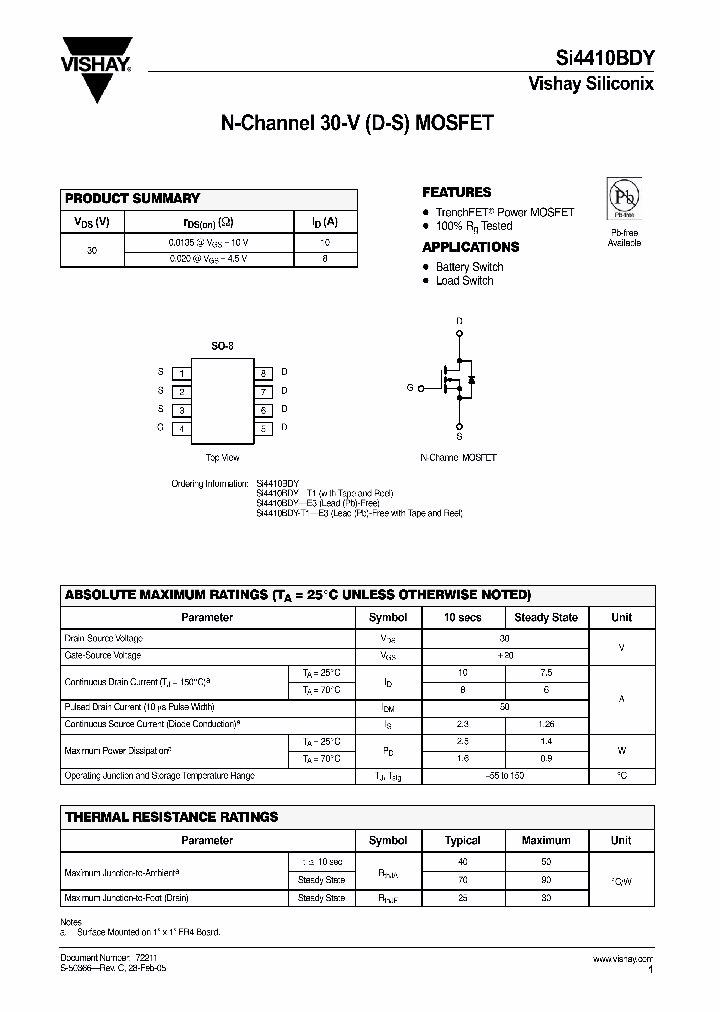 SI4410BDY_7104900.PDF Datasheet
